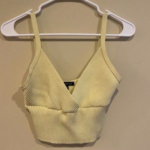 Kendall & Kylie Yellow Tank Top